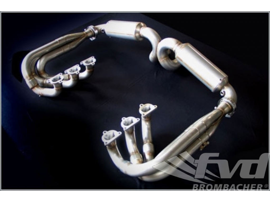 996 GT3RSR Exhaust System (Dual Middle Outlet) no Cat, 110 db