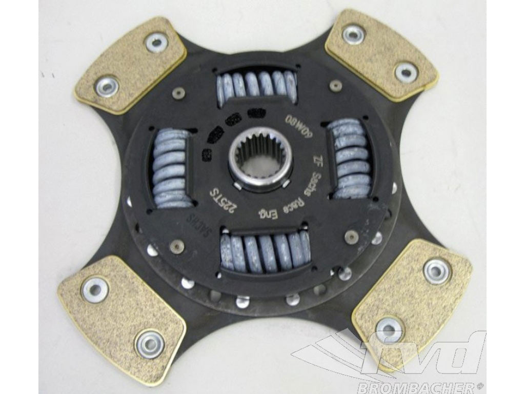 Torsion damper disc with sintered facing