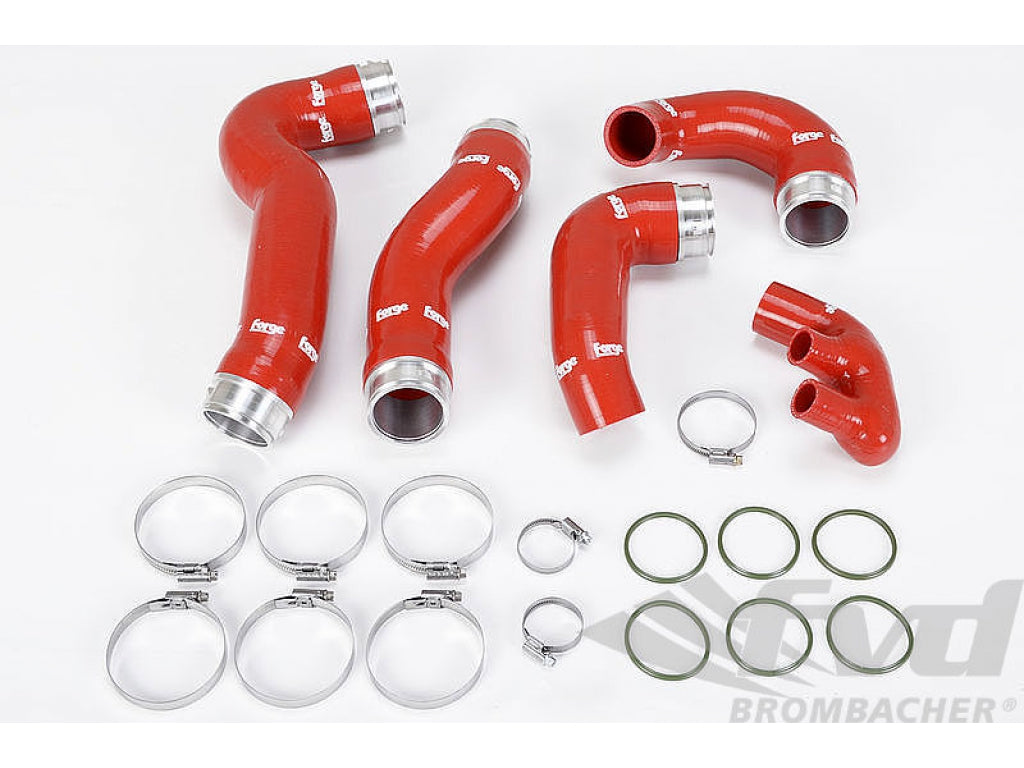 Reinforced Intercooler Hose Kit 996 Turbo / GT2 - Red
