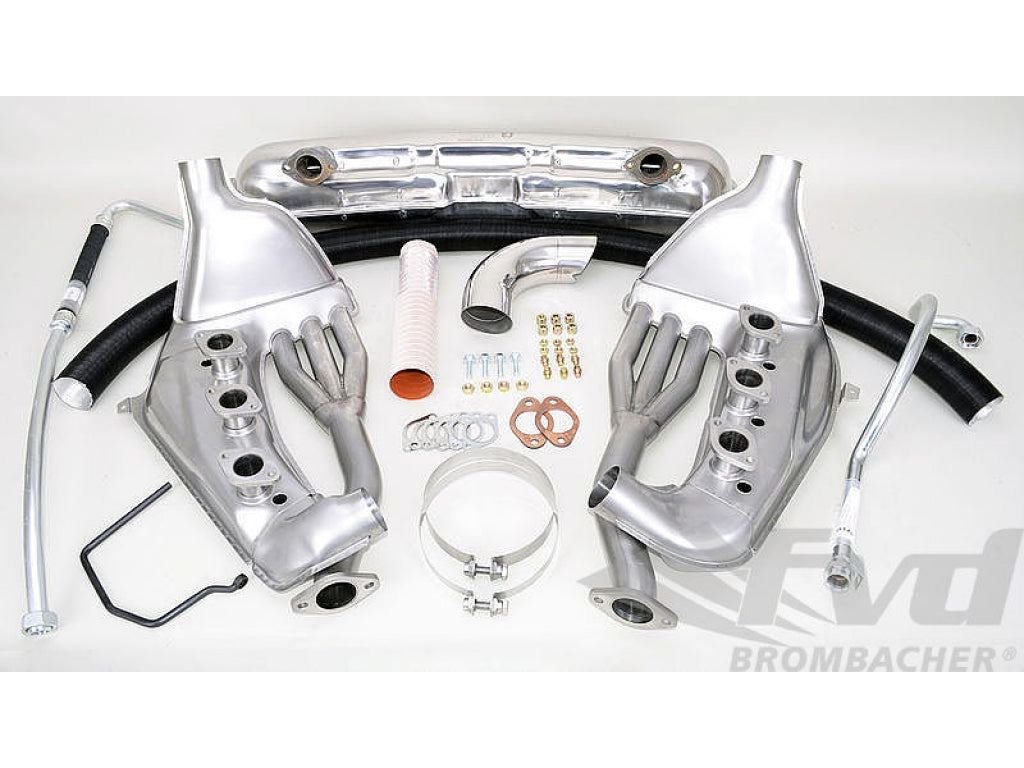 Free Flow Exhaust 911 76-83 - Sport - With Heat (SSI) - Single Outlet - 84 mm Tip - Not US SC 80-83