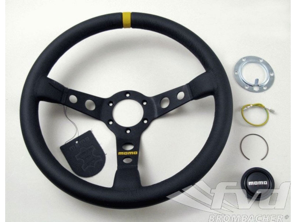 Steering Wheel Momo Mod. 07 350mm Black Leather
