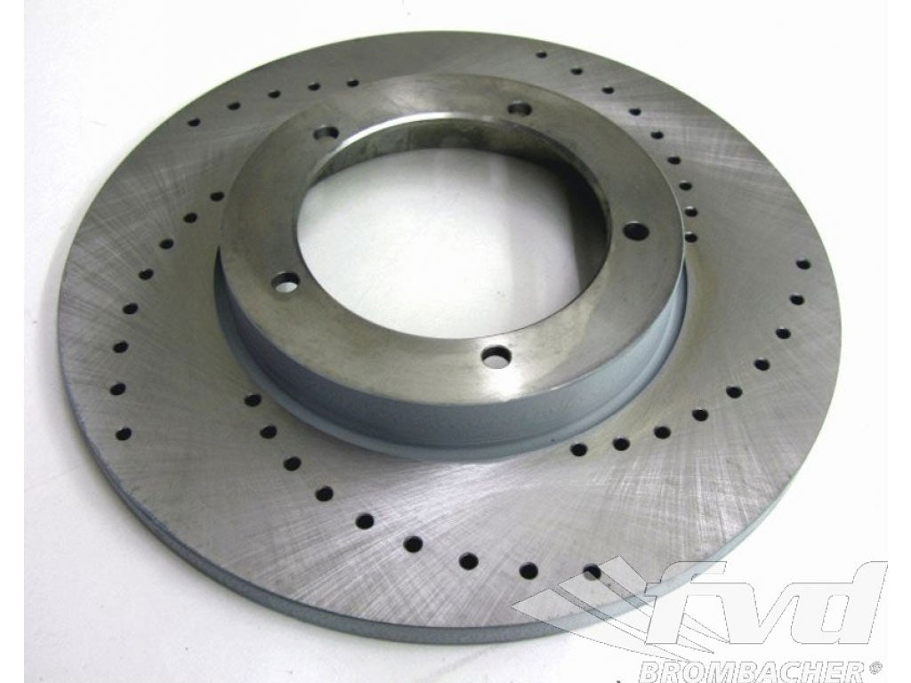 Drilled disc, front 911 65-69 911/912 65-69 281mmX12mm