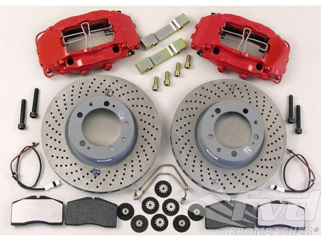 Sport Brake System Big Red front (4-piston) 322x32mm, drilled discs