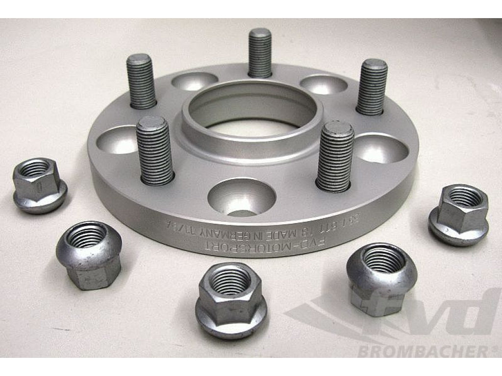 Spacer - 18 mm - Silver - Hub Centric - Sold Individually