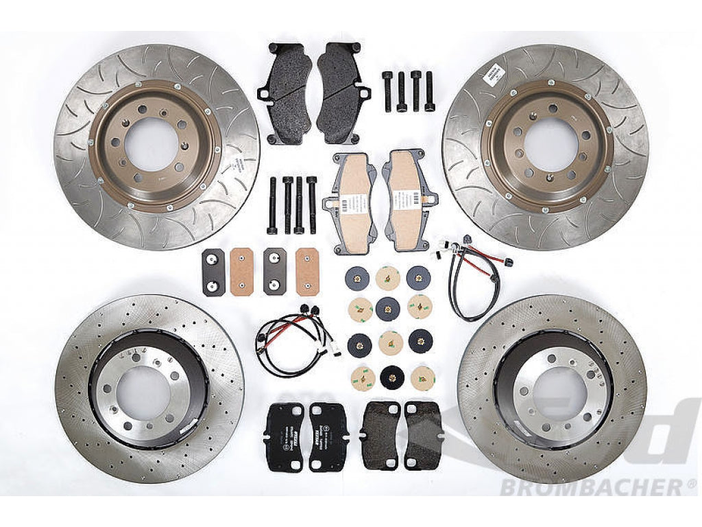 Steel Rotor 2-Piece Cup Conversion for 997.1 TT and 997.2 TT with original Pads