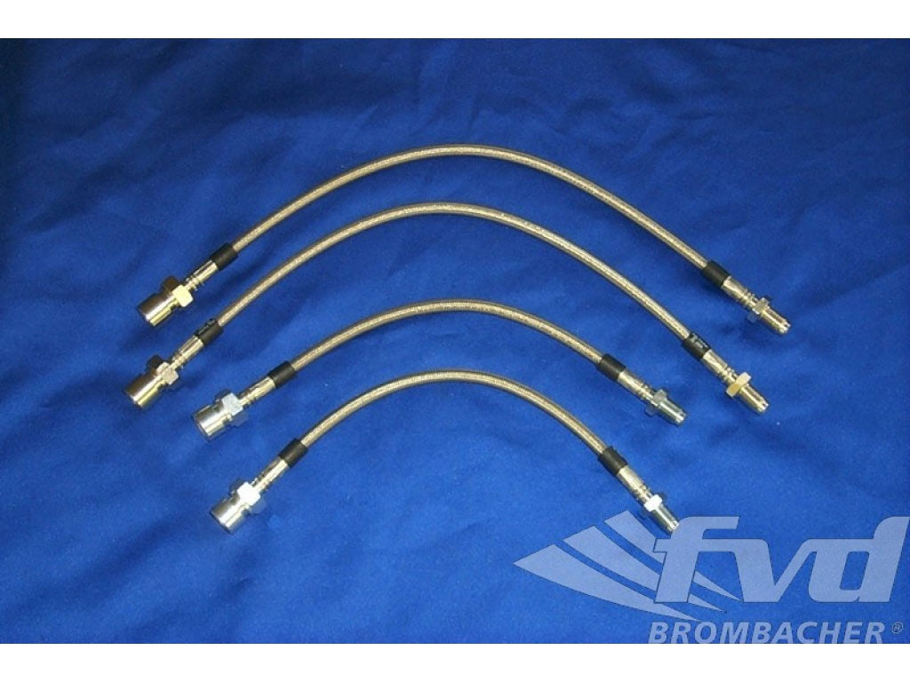 Brake Lines, Braided Steel, 356/356B/356C