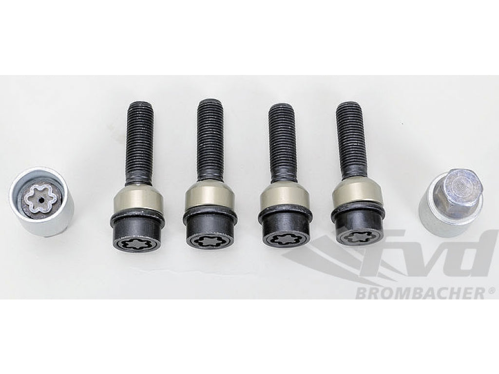 Wheel Lock Kit - 15 mm Front + 18 mm Rear Spacers - Black