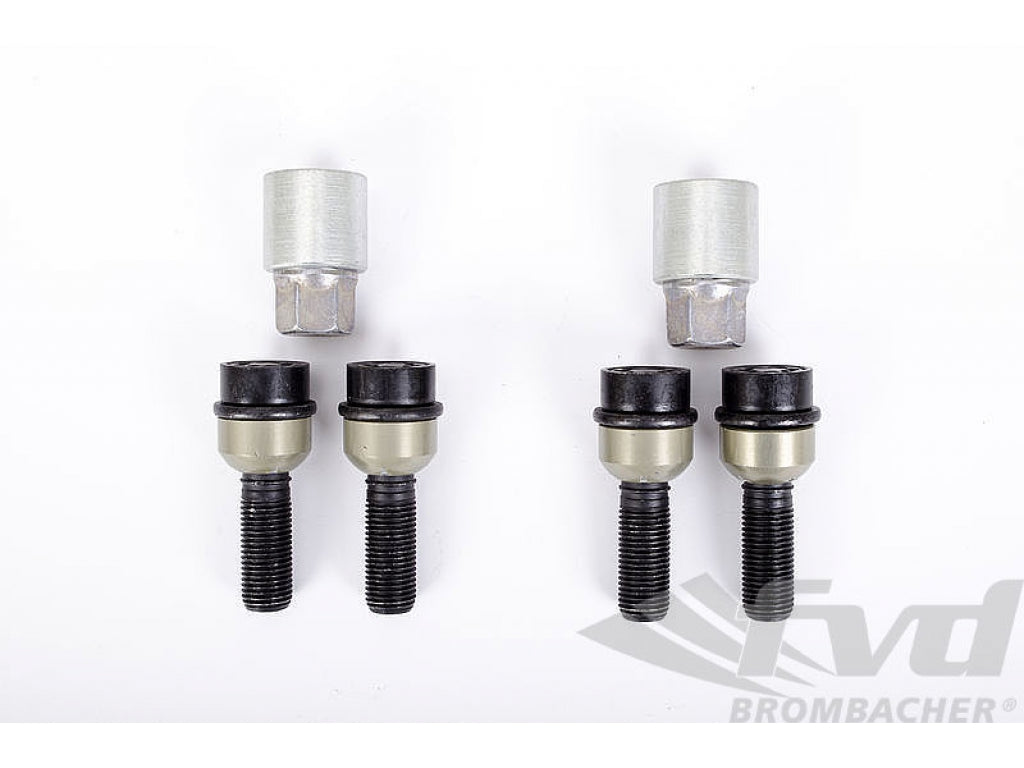 Wheel Lock Kit - 7 mm Front + 7 mm Rear Spacers - Black