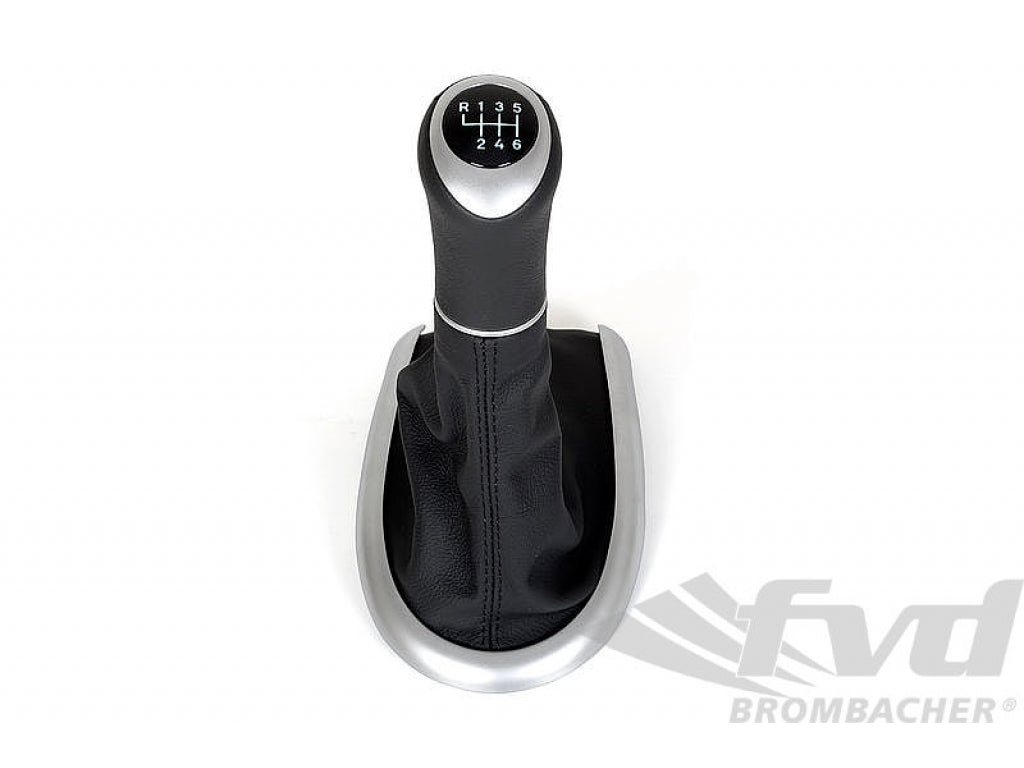 Shift Knob 986 / 996 - 6 Speed - Black Leather - White Illuminated Shift Pattern