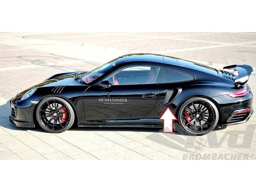 Ram Air Side Inlet Set 991.1 Turbo / S and 991.2 Turbo / S / GT2 RS - Moshammer - Satin Black