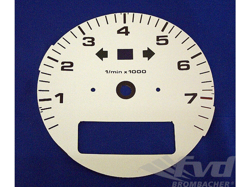 gauge face white