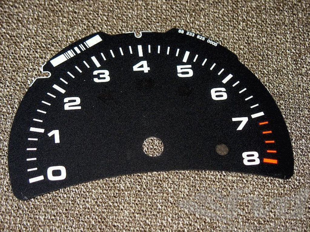 gauge face black 986/996