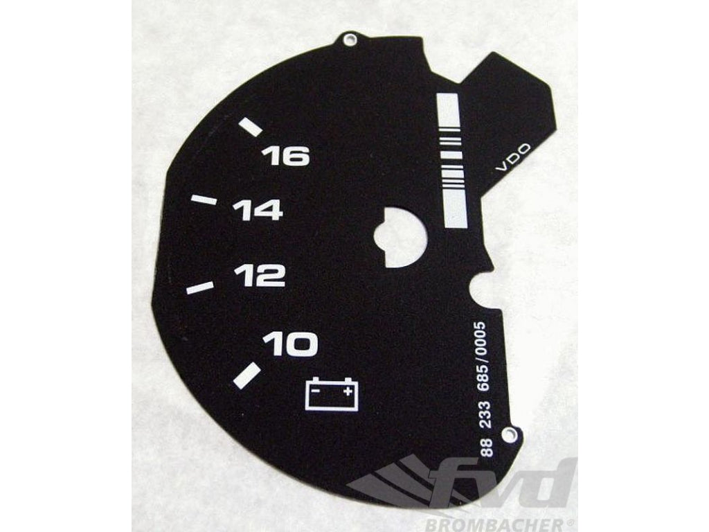 Gauge face black energy Volt