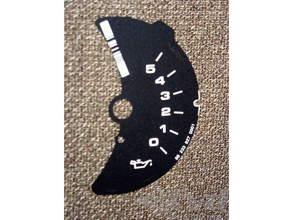 gauge face black oil pressure