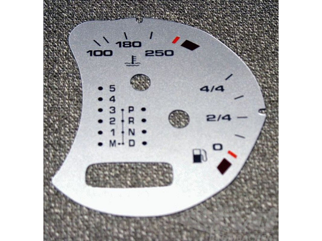 gauge face fuel tank silver Boxster/996/Turbo/GT2 w/o BC fahrenheit Tiptronic