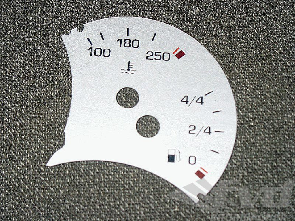 gauge face fuel tank silver Boxster/996 (without BC) US