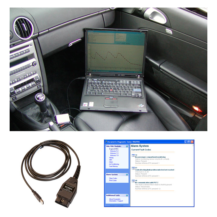 Durametric Porsche Diagnostic Tool boxster/cayman, 944, 968