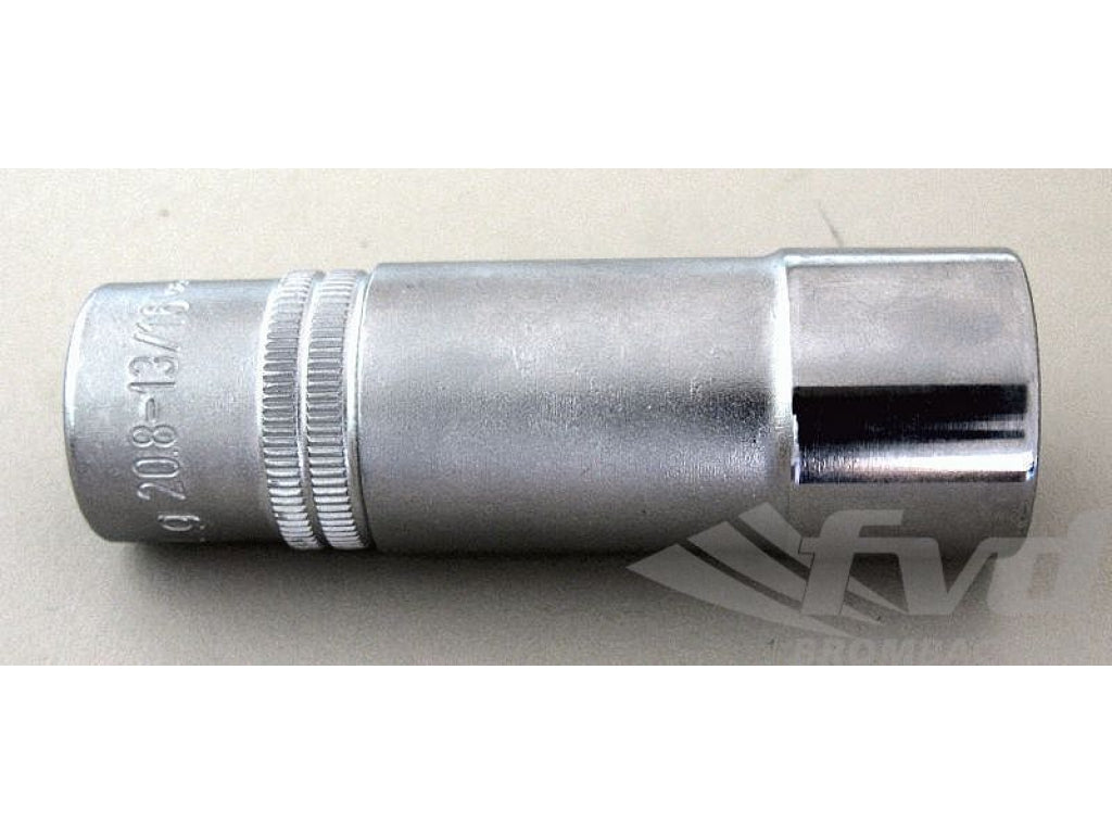 Spark Plug Socket 3/8 Drive with Rubber Insert, 21mm, length 70 mm