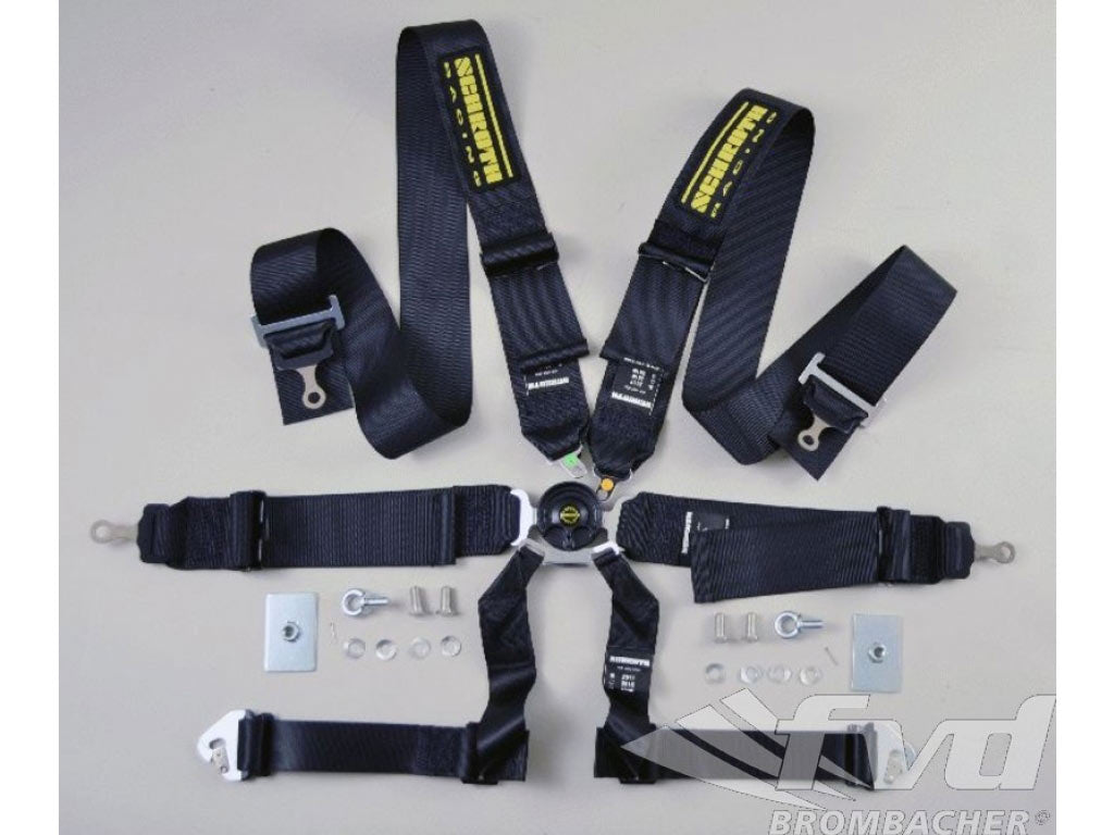 6 point belt profi GT black 75/75