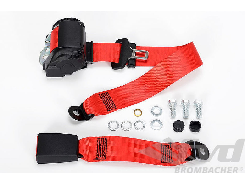 Seat Belt 964 / 993 - Rear - Red