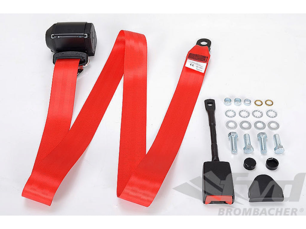 Seat Belt 964 / 993 - Front - Red