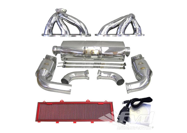 997.2 Turbo Level 2 (620PS/597TQ) Sport Exhaust, Cat-Bypass (Super Sound)