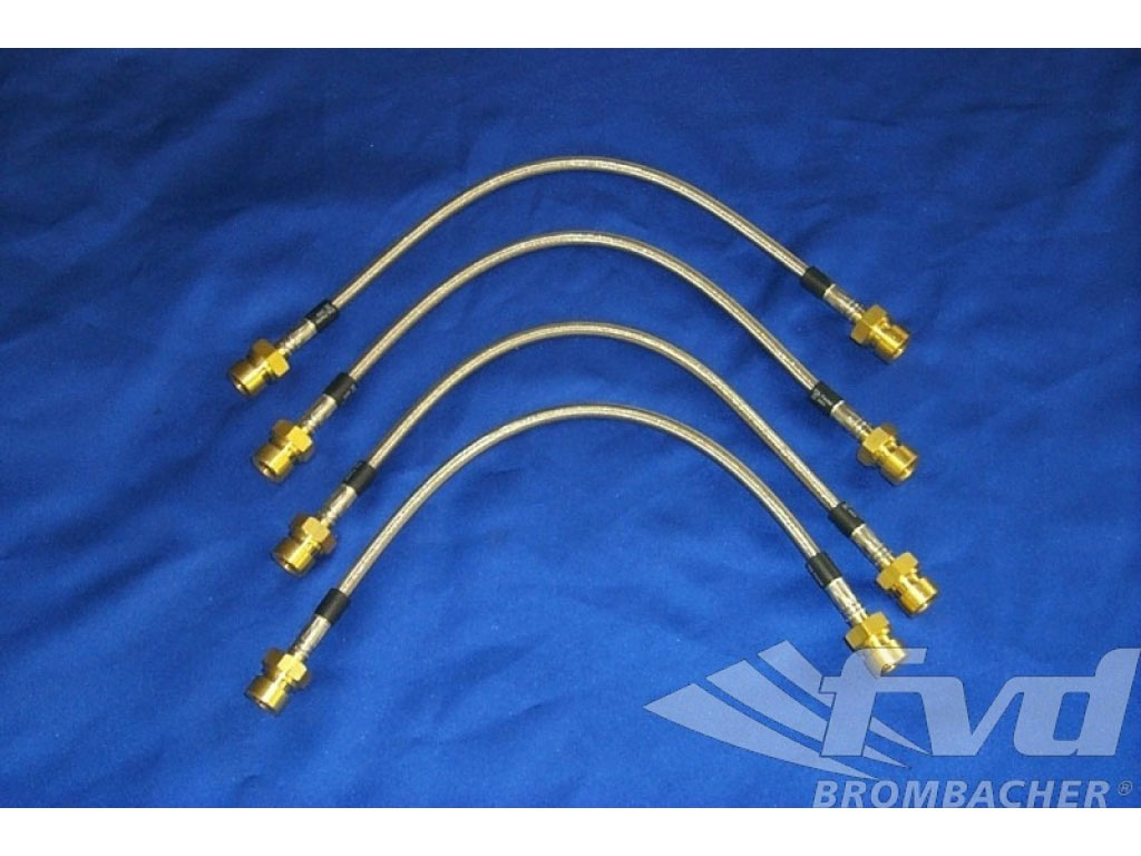 914 Braided Steel Brake Line set (6cyl - 70-72)
