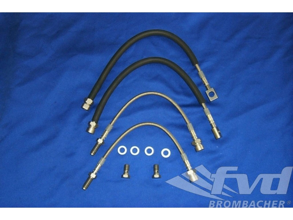 928S/S4/GT/CS/GTS Braided Steel Brake Line set