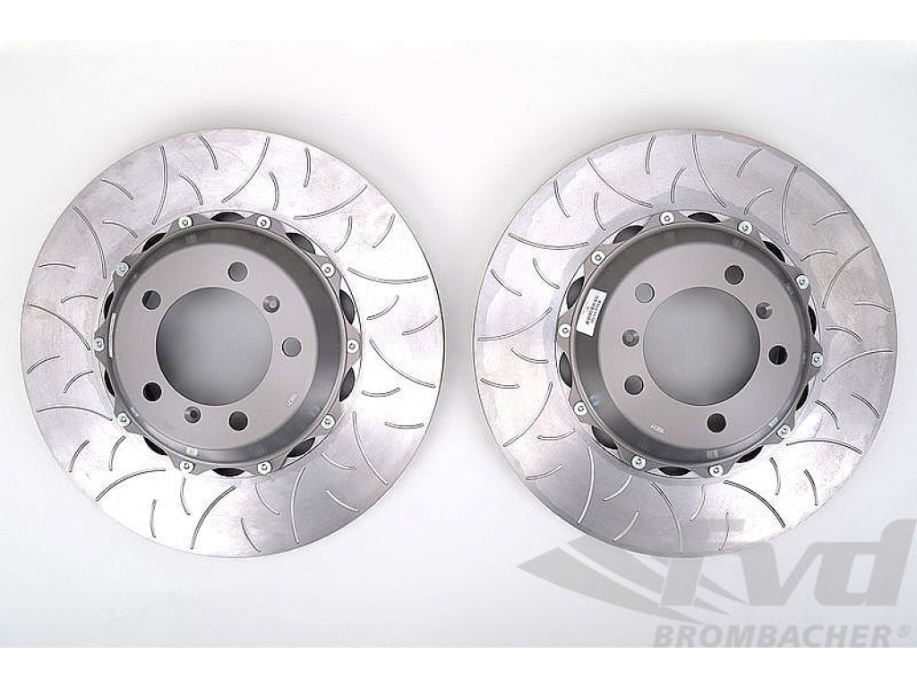 Brembo Type III Slotted Rotor Set 991.1 Turbo and 991.2 Turbo - REAR - 380 x 30 mm - Steel Brakes