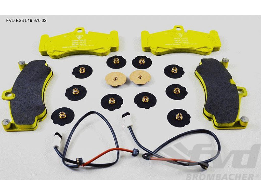 Brake service kit front (no Discs!) 997 GT3 07-09