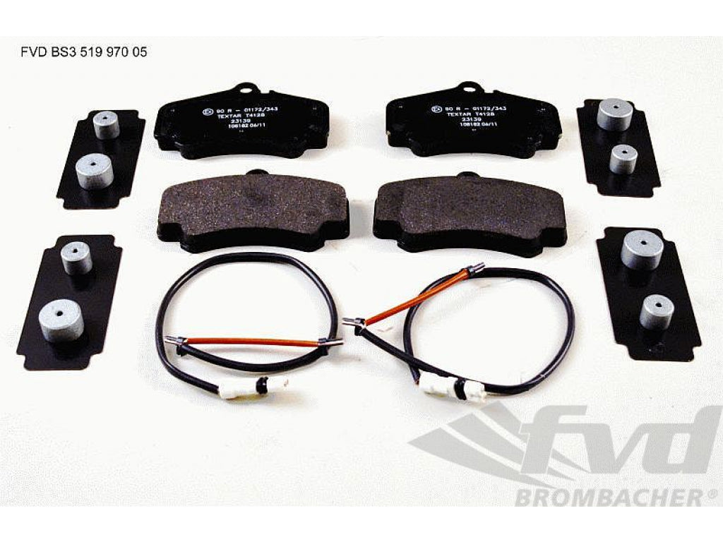 Brake service kit front (no Discs!) 997-1 C4S 05-08