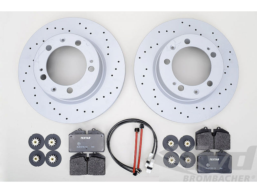 Sport Brake Service Kit 964 C2 - FRONT - Drilled Discs