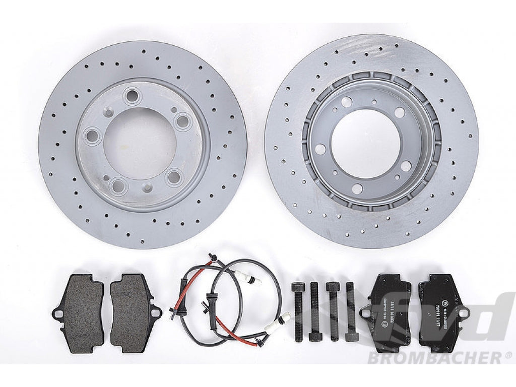 Brake service kit rear 986 ( drilled discs)