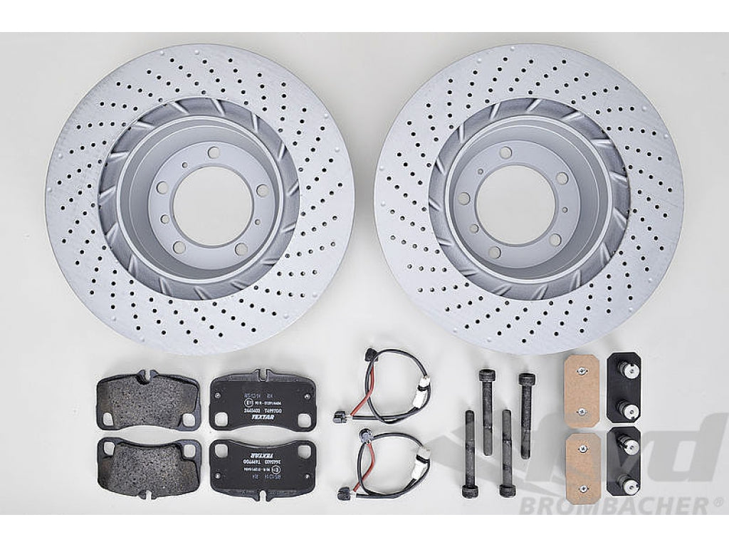 Brake service kit rear 997.1 Turbo steel brake & 997.2 Turbo w/o center lock