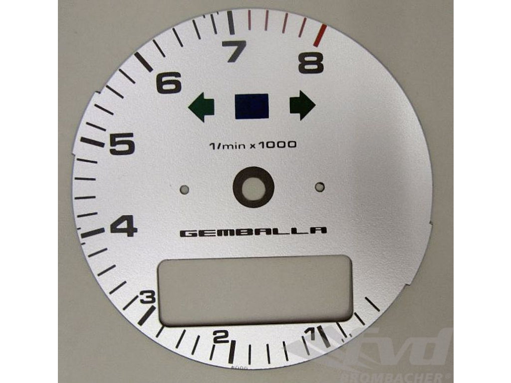gauge face Gemballa silver