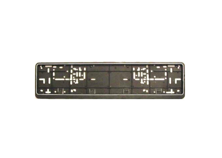 european license plate bracket, Black