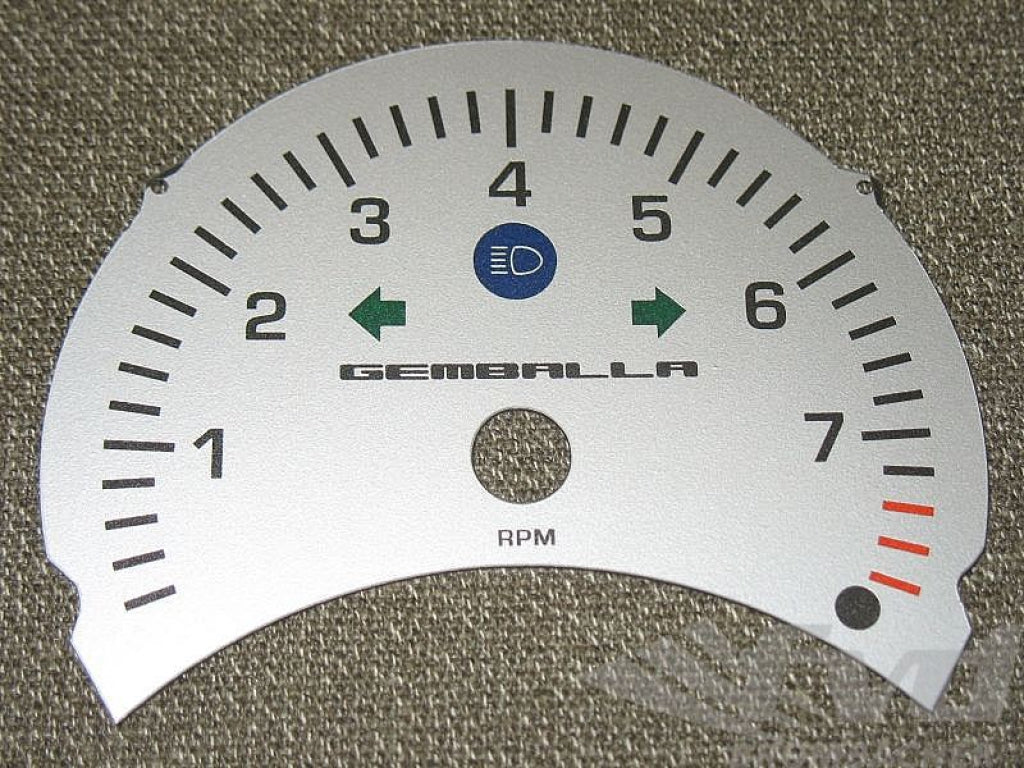 Gauge Face Silver Gemballa 996 /986 -01 (Tach Only)