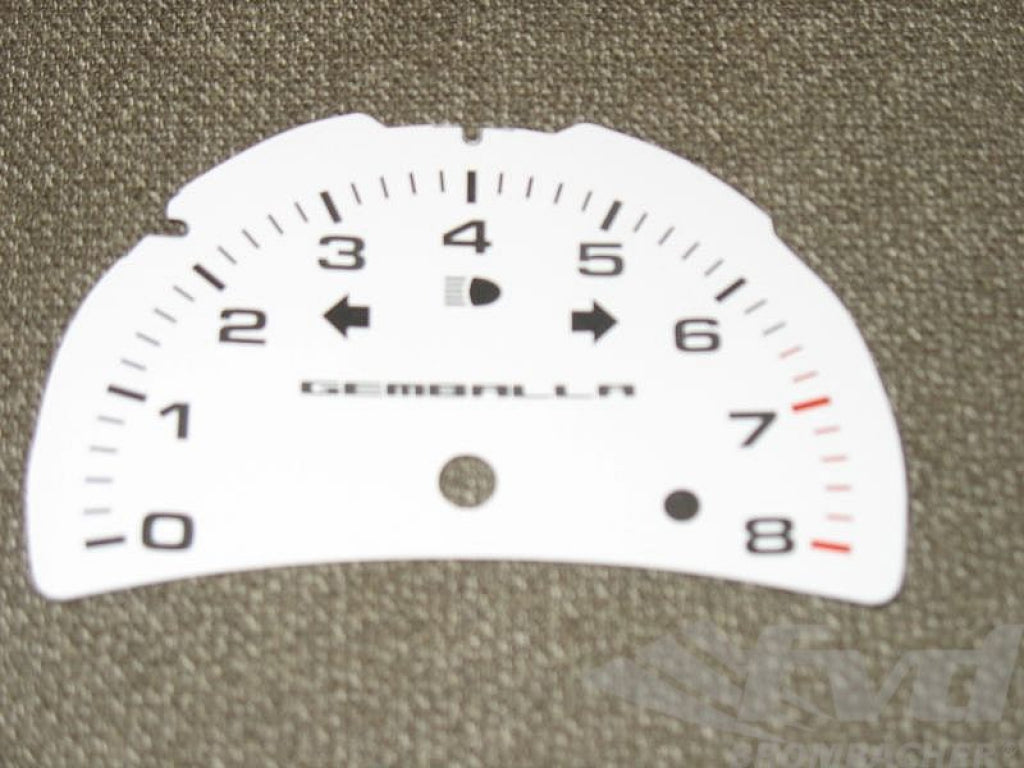 Gauge Face White Gemballa 996 Turbo (Tach Only)