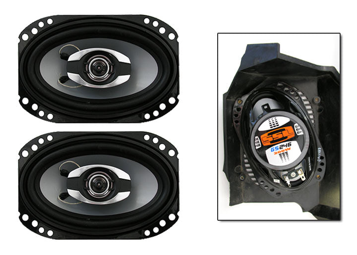 200 Watt, 2-Way 4x6 Stereo Speaker Pair 914