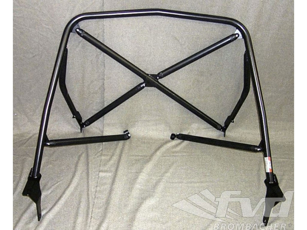 Roll bar steel 993 Coupe,Clubsport bolt-in-bar with tunneling supporting & X-diagonal bars