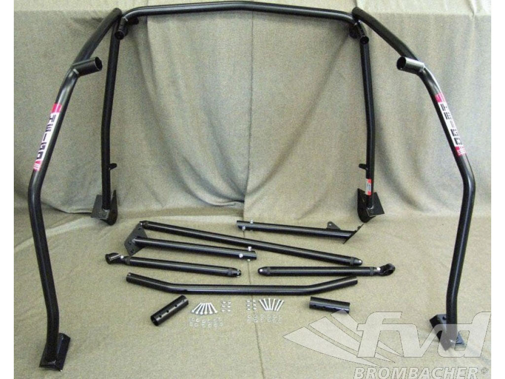 Roll cage steel 993 Coupe, included diagonal bar
