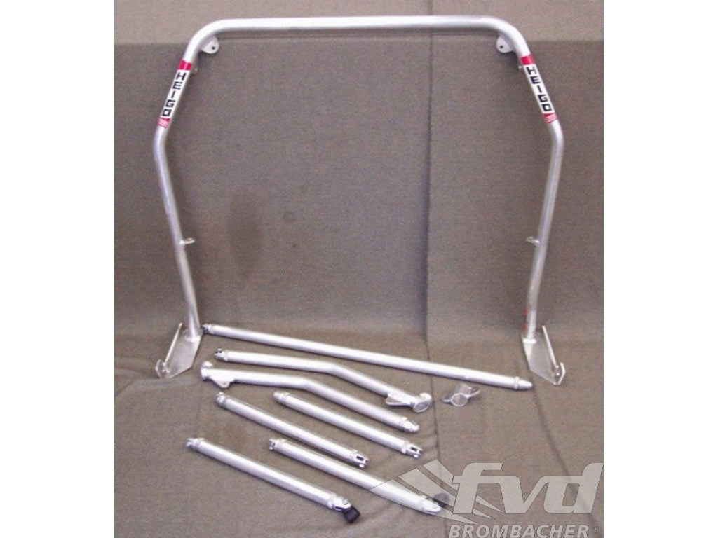 Roll bar alu 996sunroof Clubsport, bolt-in-bar with tunneling supporting & X-diagonal bars
