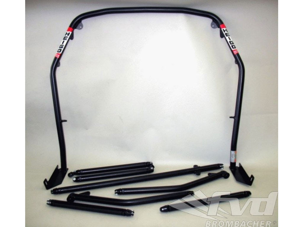 Roll bar steel 996 Coupe Clubsport, bolt-in-bar with tunneling supporting & X-diagonal bars