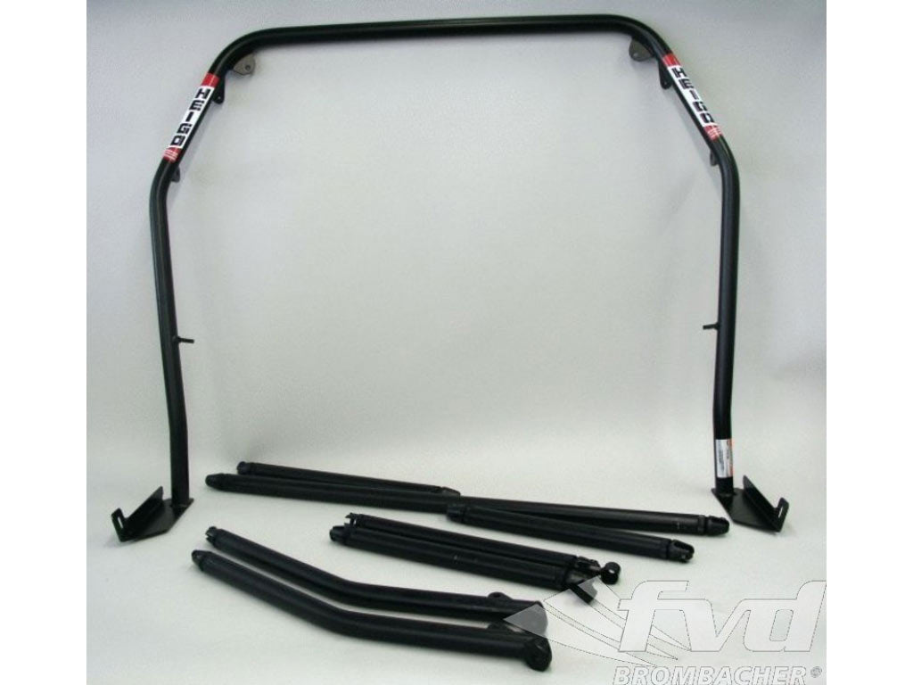 Roll bar steel 996sunroof Clubsport, bolt-in-bar with tunneling supporting & X-diagonal bars