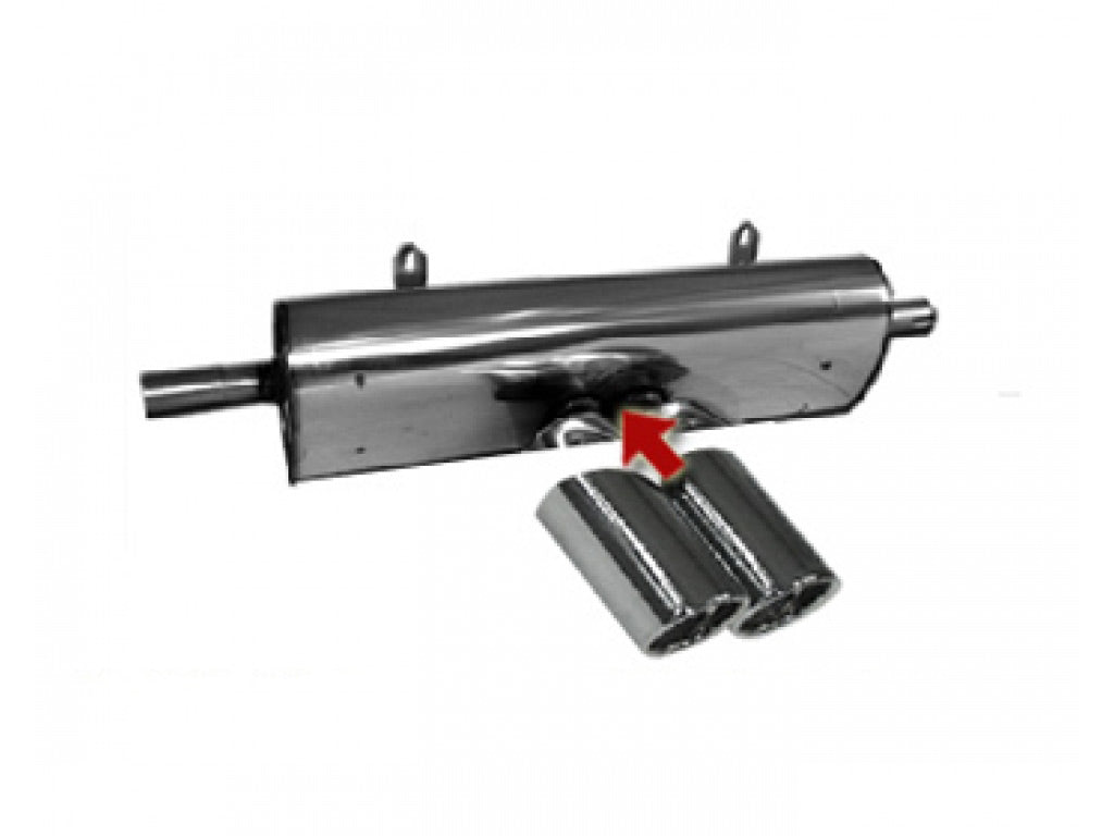 Hofele Stainless Dual Round Tip Sport Muffler