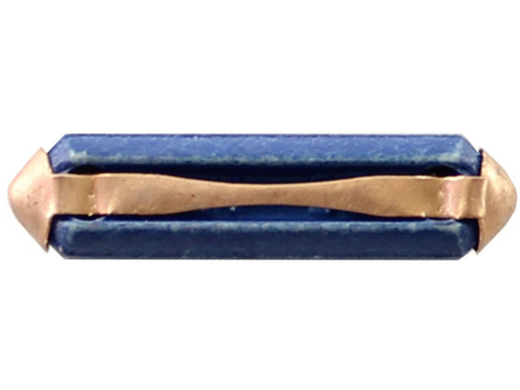 25 amp ceramic fuse, blue.