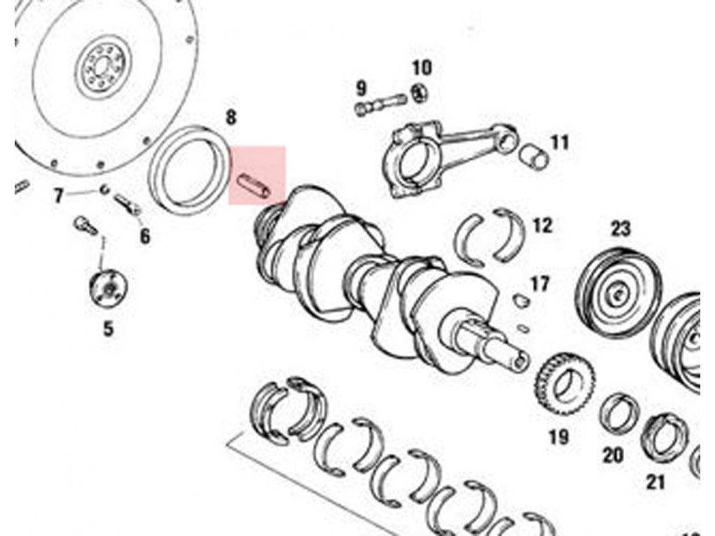 Dowel Pin at Crank Pulley