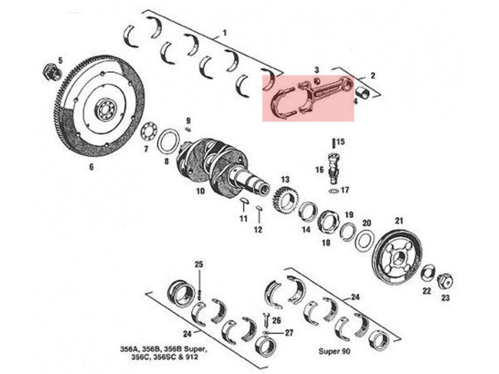 Crower H Beam Connecting Rod Set .