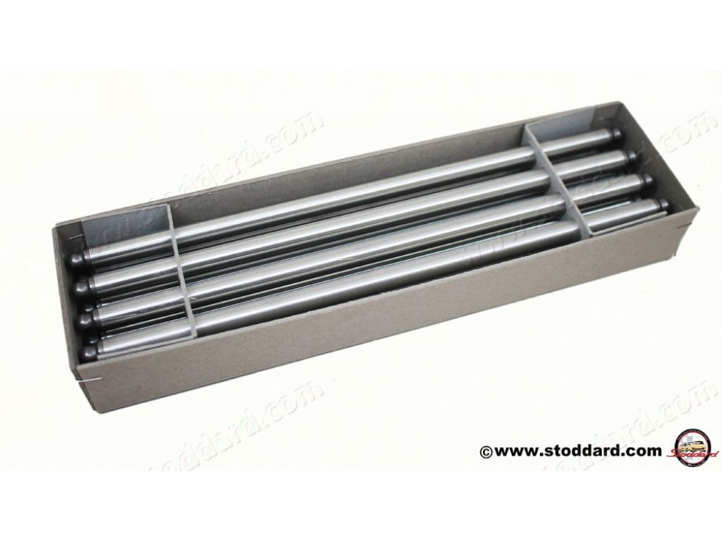 Pushrod Set, Short, Set of Eight 255.7, LW for 356 and 912 with Decked Cylinder Heads 61610502802 616-105-028-02