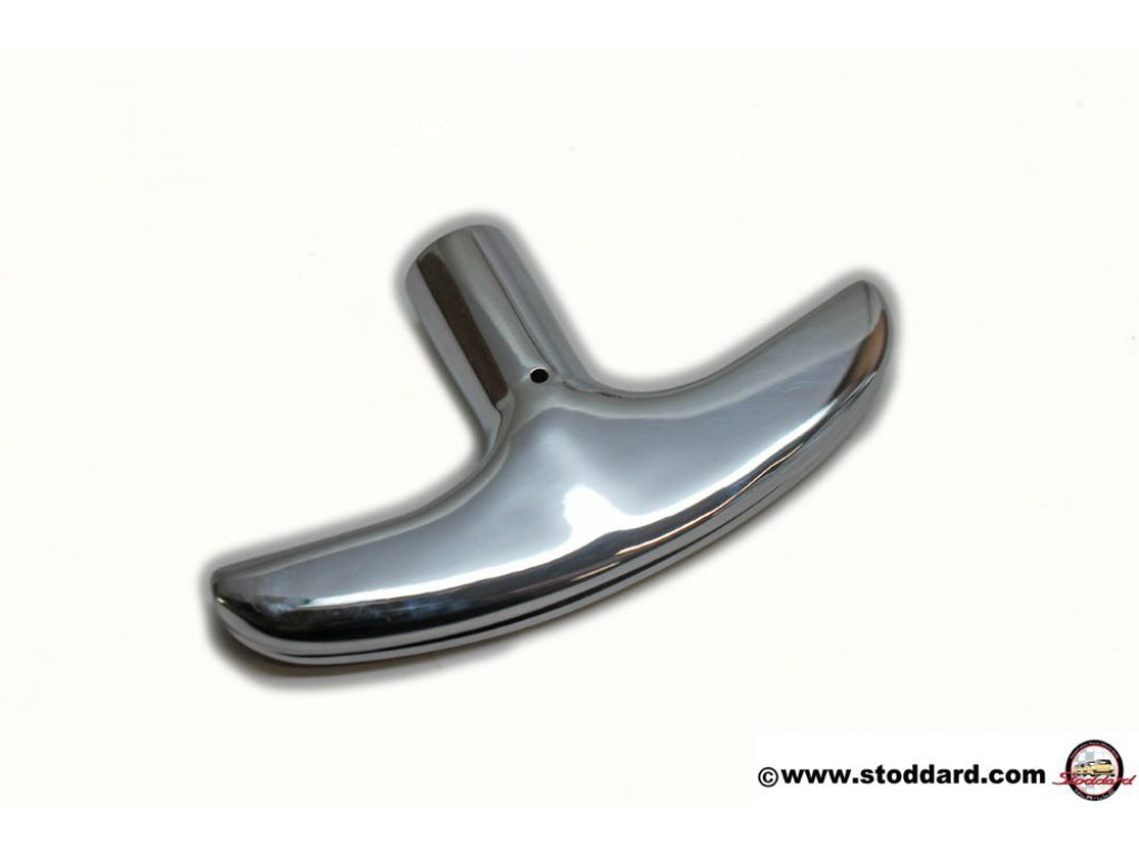 Emergency Hand Brake Handle (Chrome, Ribbed) for 356A through 356B T5